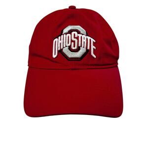 OSU Ohio State Buckeyes Red Embroidered Adjustable Baseball Hat